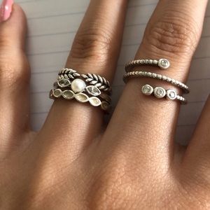 FINAL PRICE‼️Pandora Petite Luminous Pearl Ring